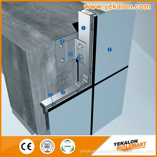 Yekalon Economical and Hot Sale Aluminum Panel Curtain Wall